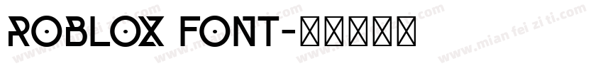 Roblox Font字体转换